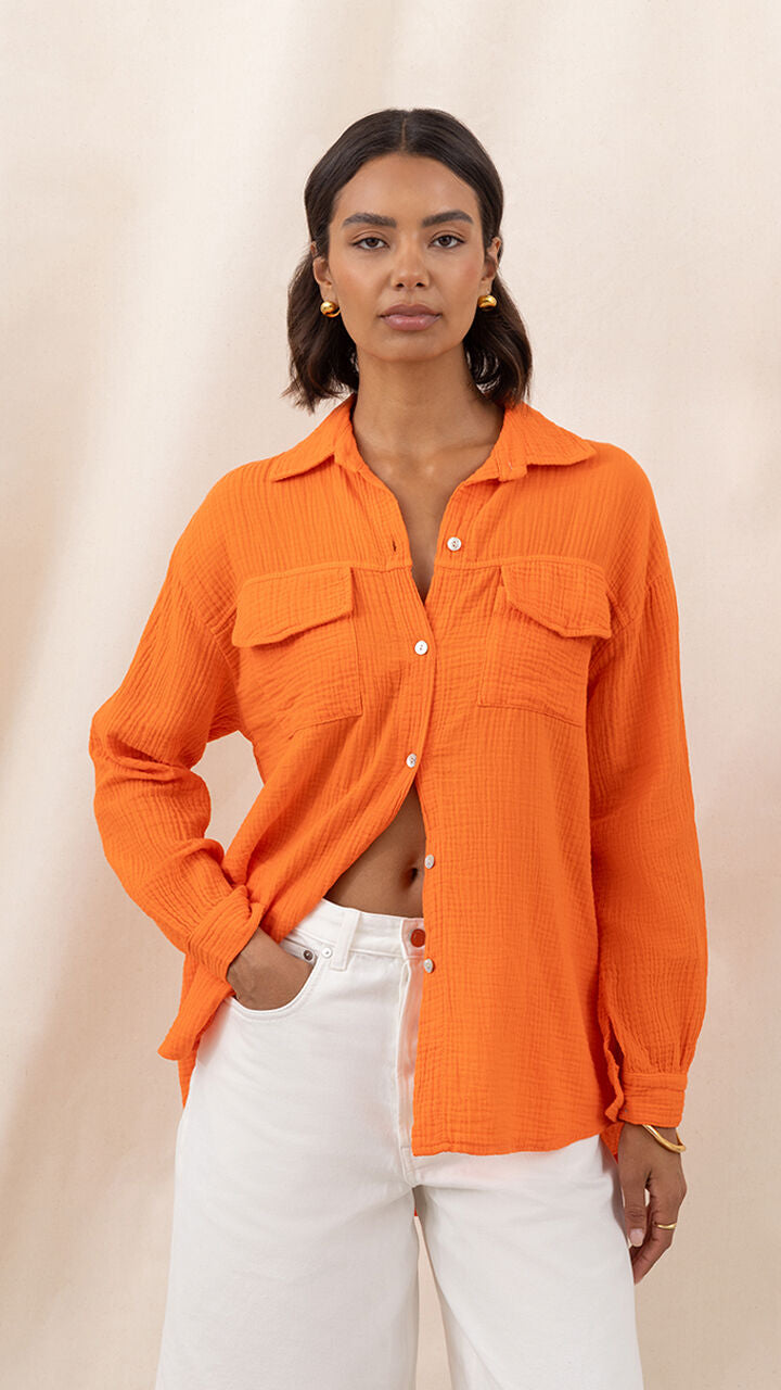 Antoneta Shirt - Tangerine