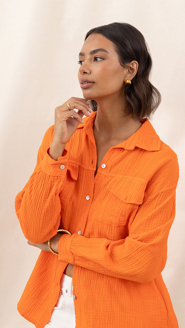 Antoneta Shirt - Tangerine