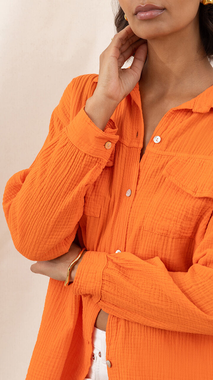 Antoneta Shirt - Tangerine