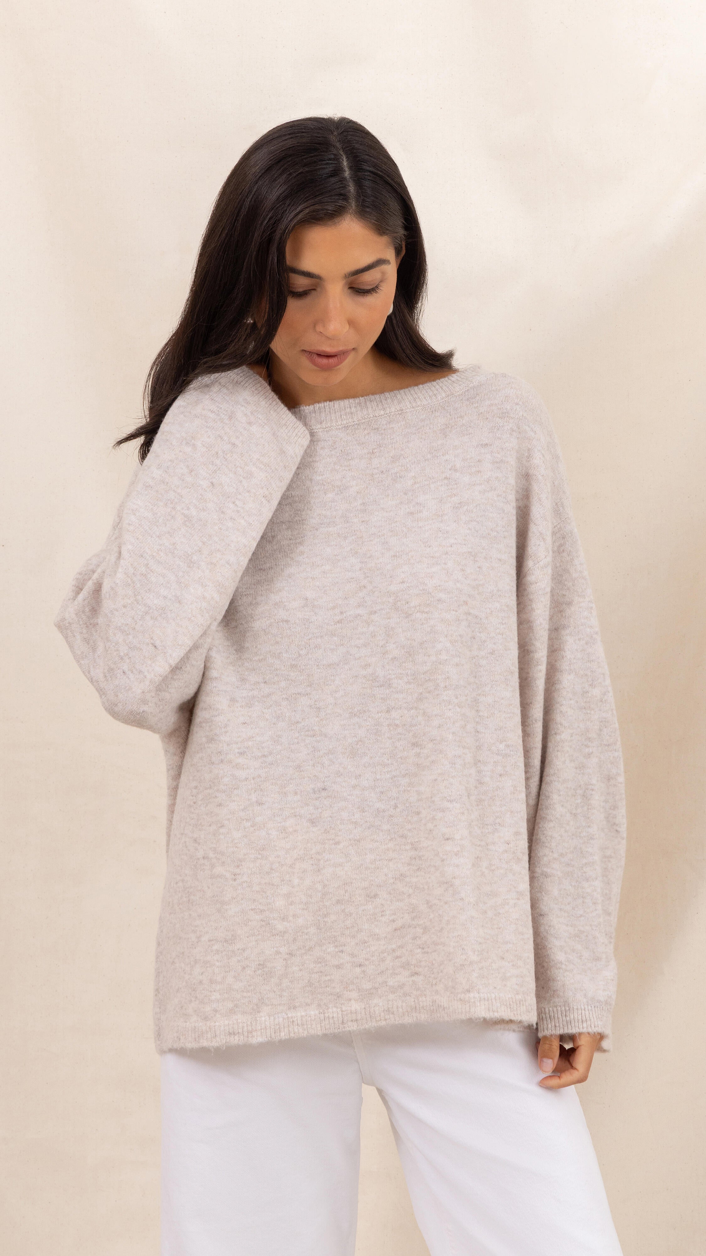 Erin Reversible Sweater - Cloud
