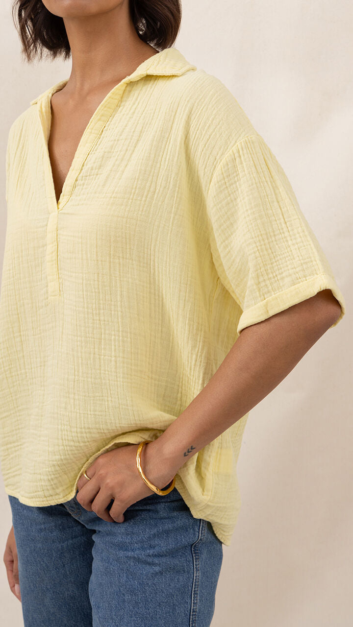Mariana Shirt  - Butter Yellow