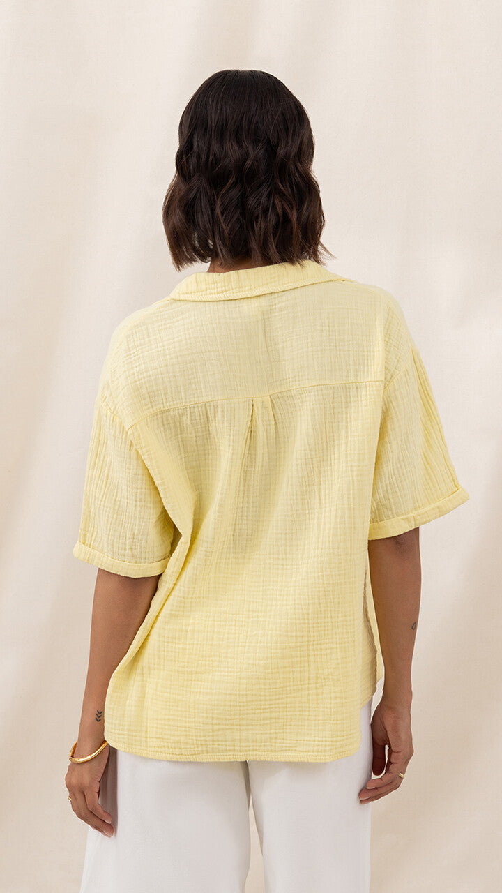 Mariana Shirt  - Butter Yellow