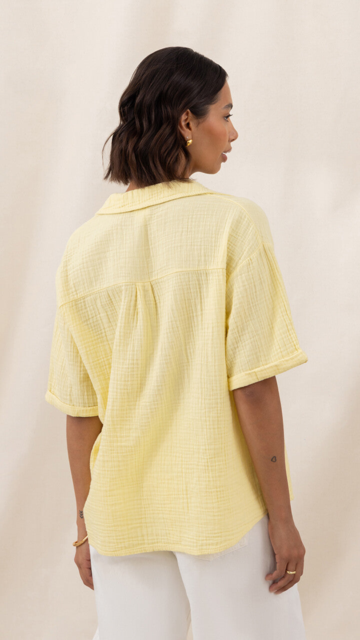 Mariana Shirt  - Butter Yellow