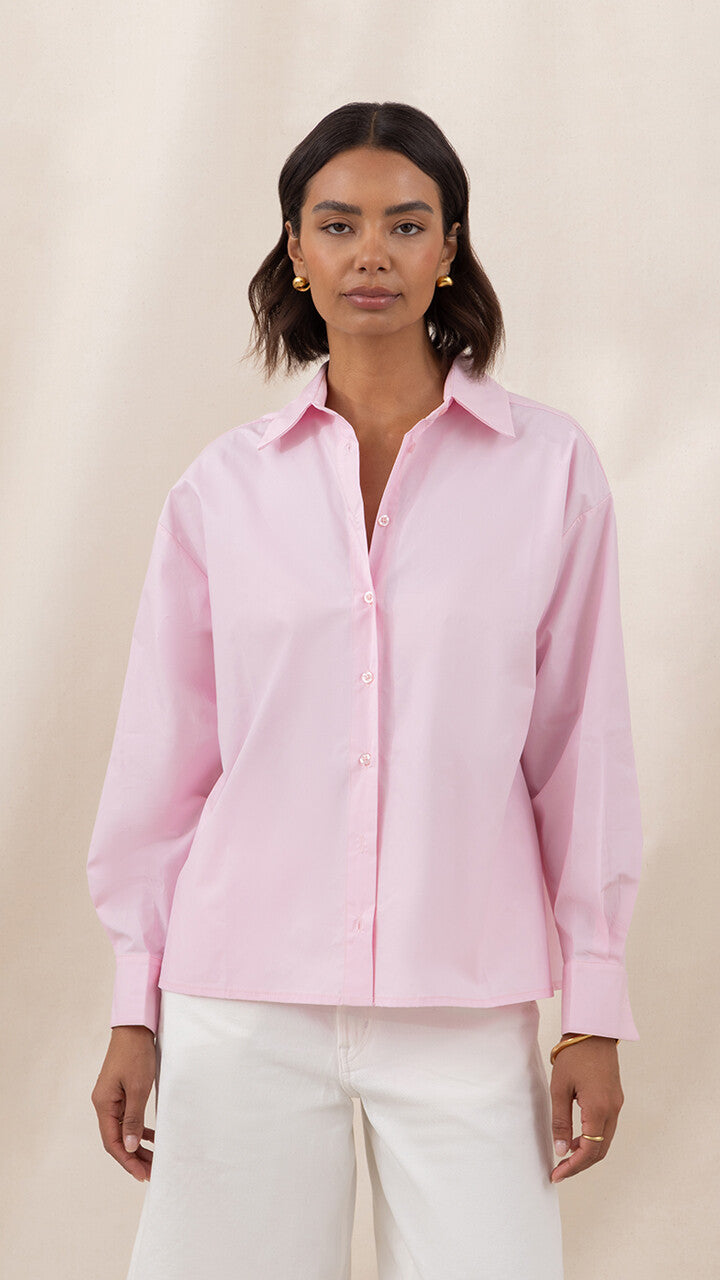 Indie Cotton Shirt - Pink