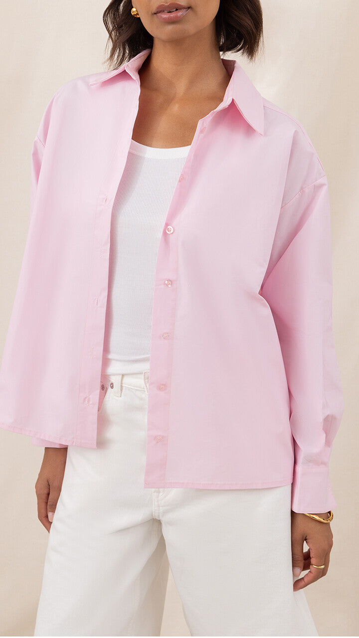 Indie Cotton Shirt - Pink