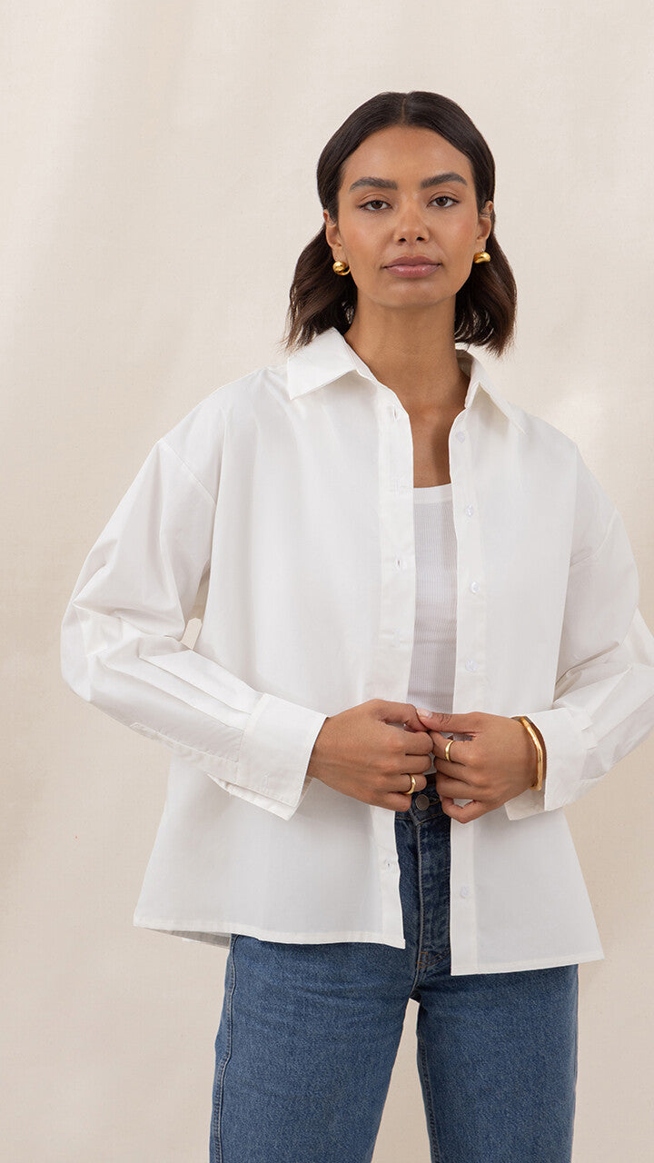 Indie Cotton Shirt - White