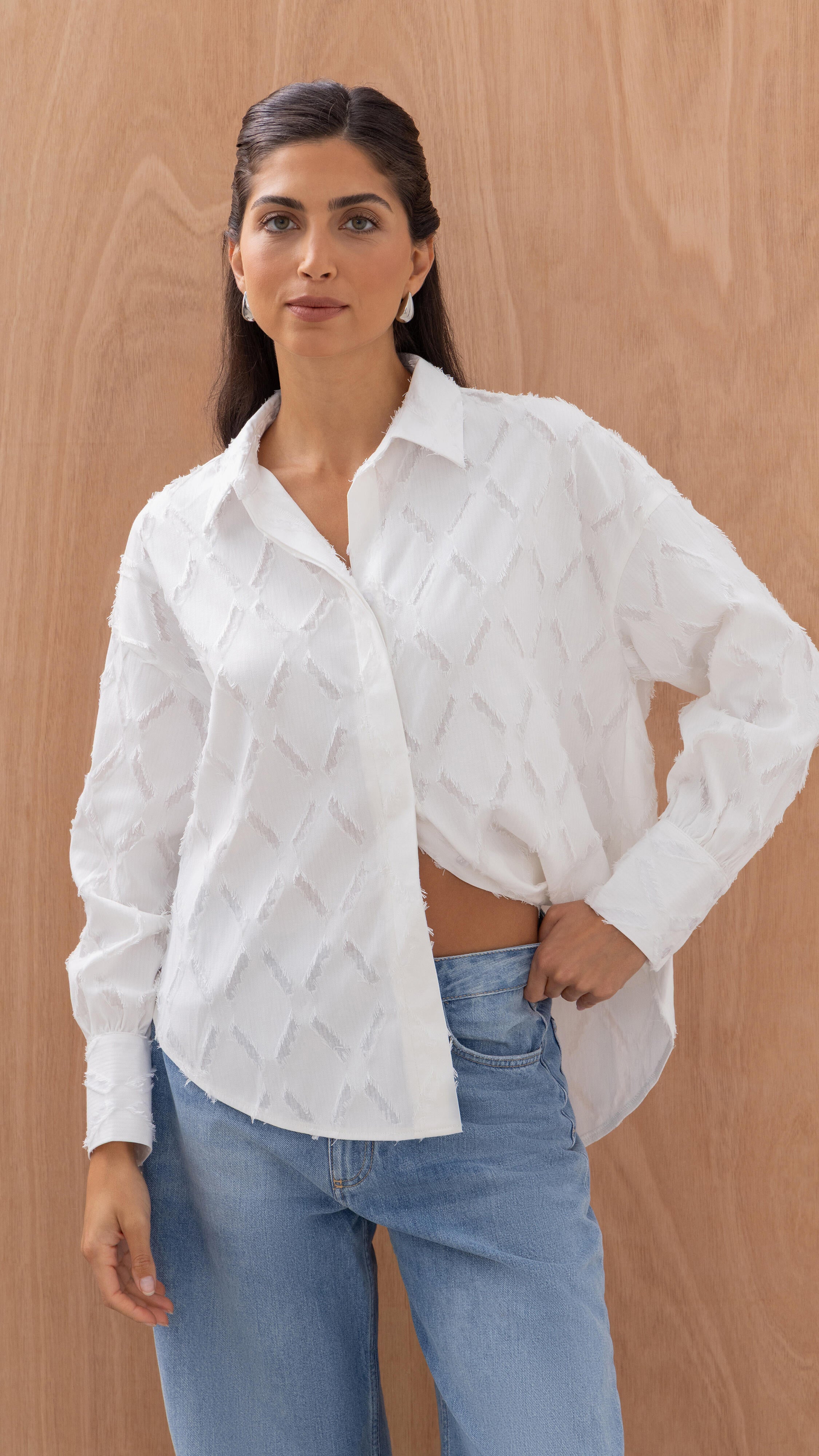 Marlowe Shirt - White Stripe