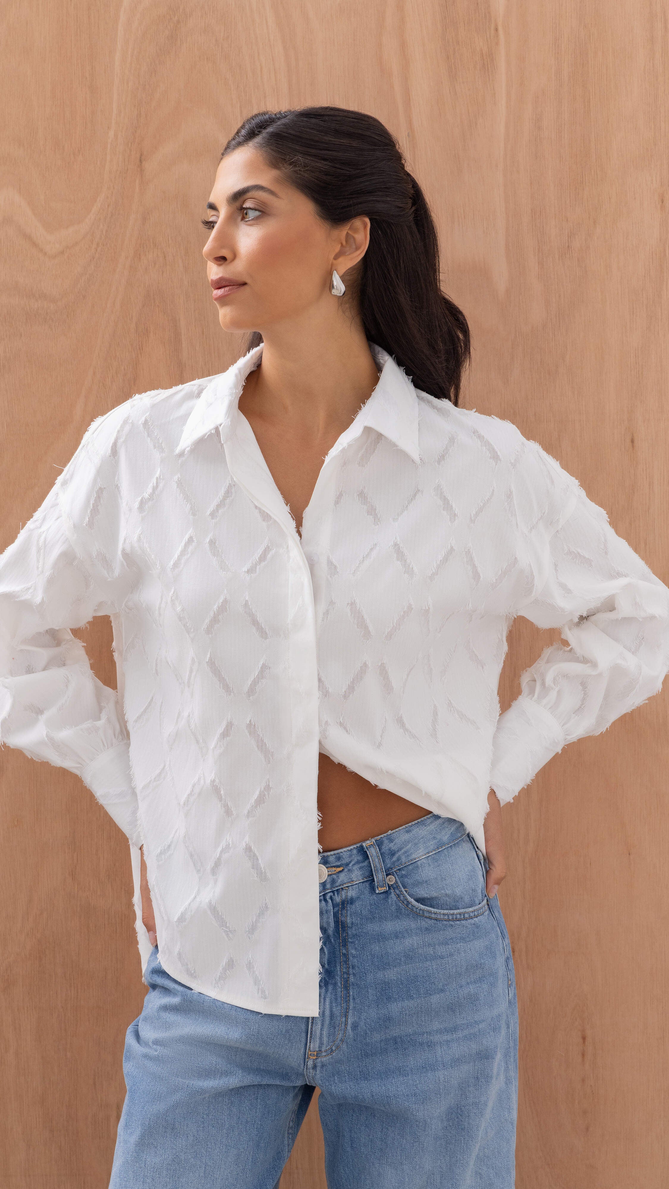 Marlowe Shirt - White Stripe