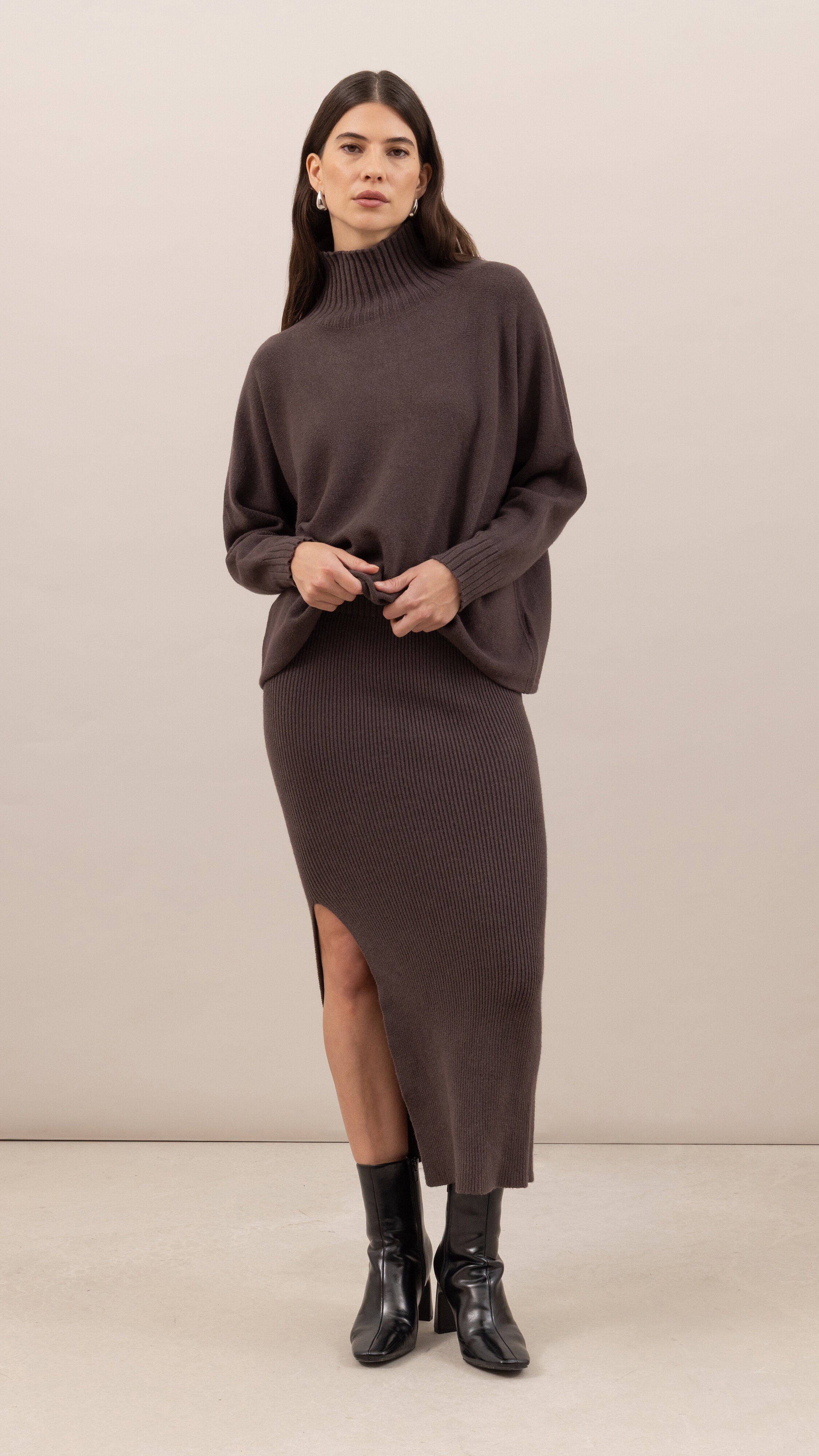 Adina Pencil Skirt - Espresso