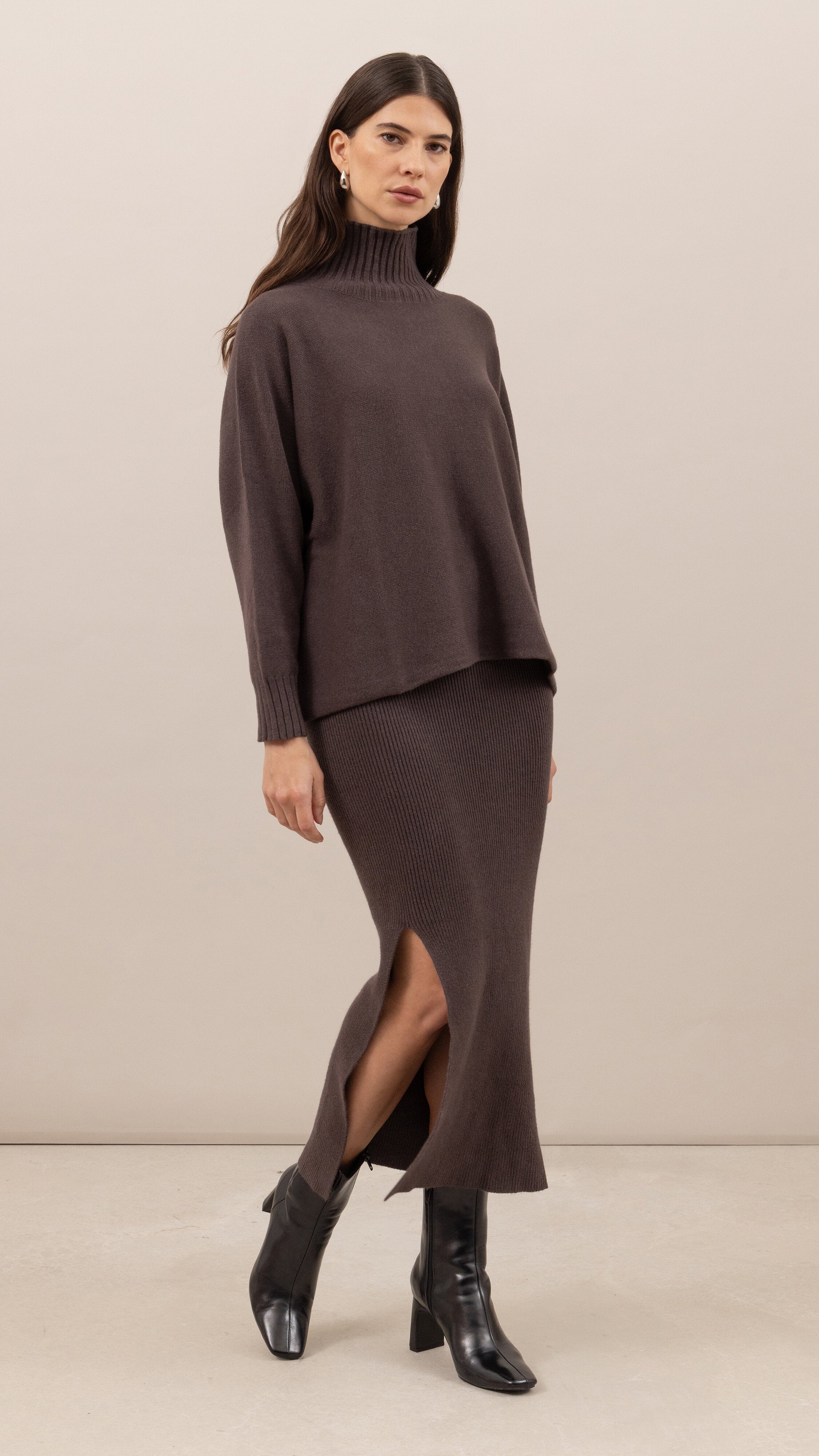 Adina Pencil Skirt - Espresso