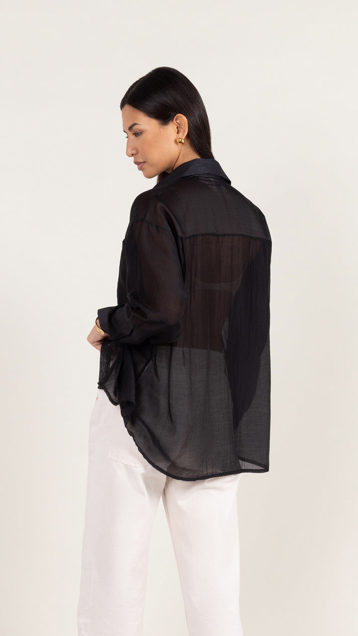 INES SHIRT - BLACK