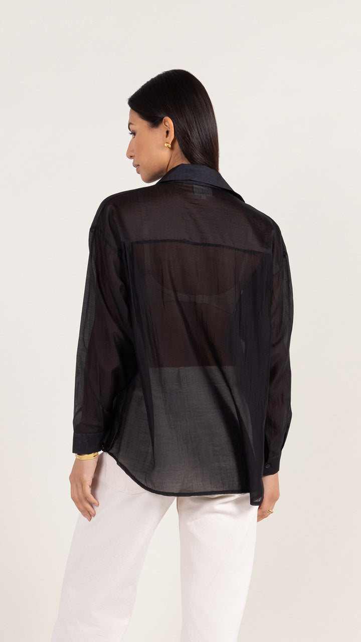 INES SHIRT - BLACK