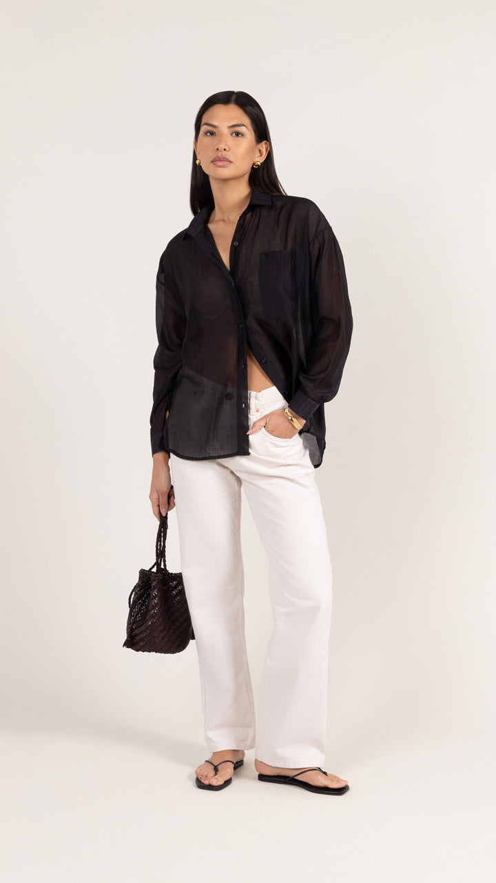 INES SHIRT - BLACK