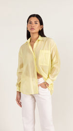 INES SHIRT - PASTEL LEMON