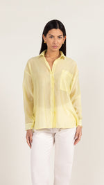 INES SHIRT - PASTEL LEMON