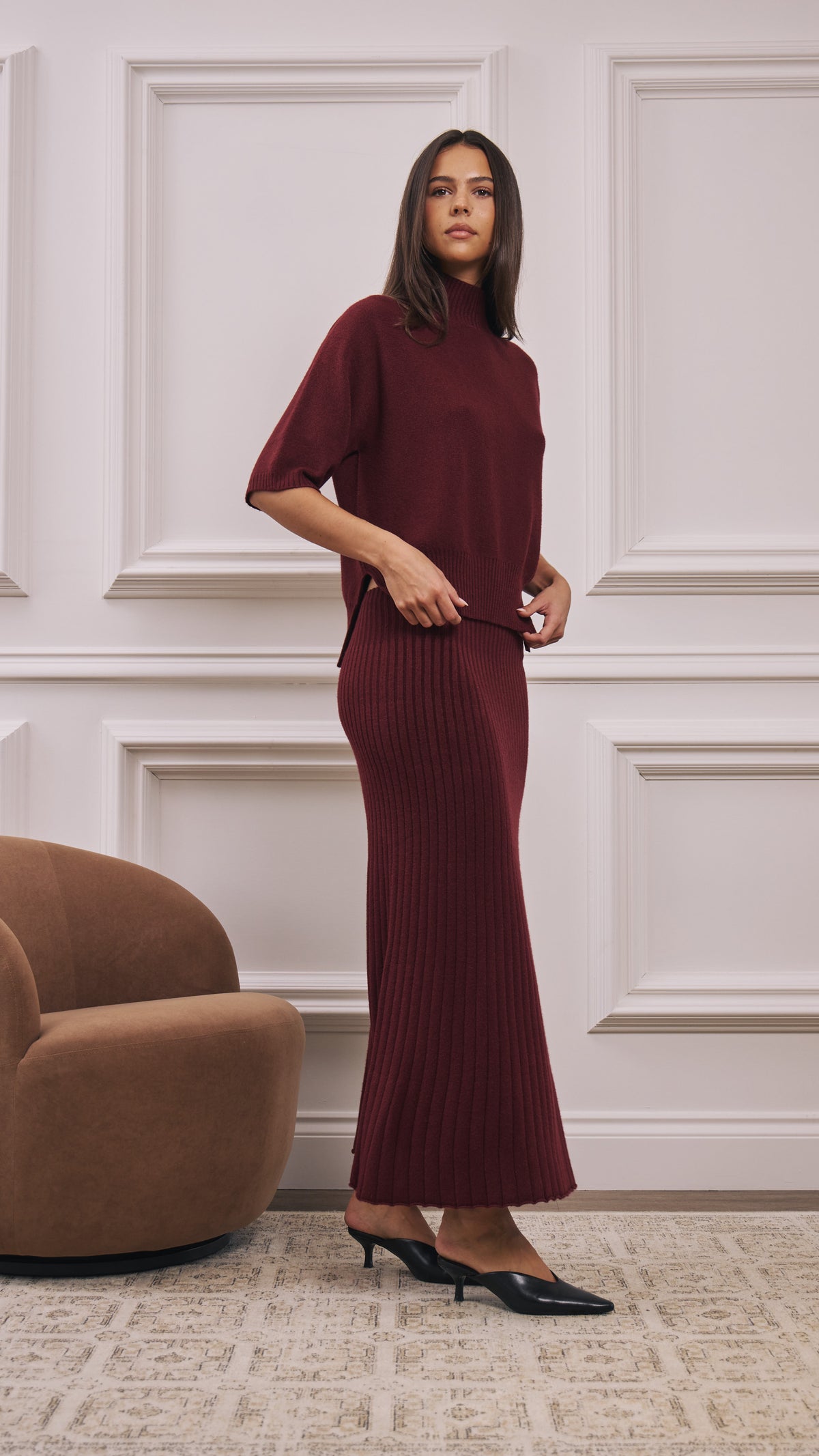 Annie Sweater - Burgundy