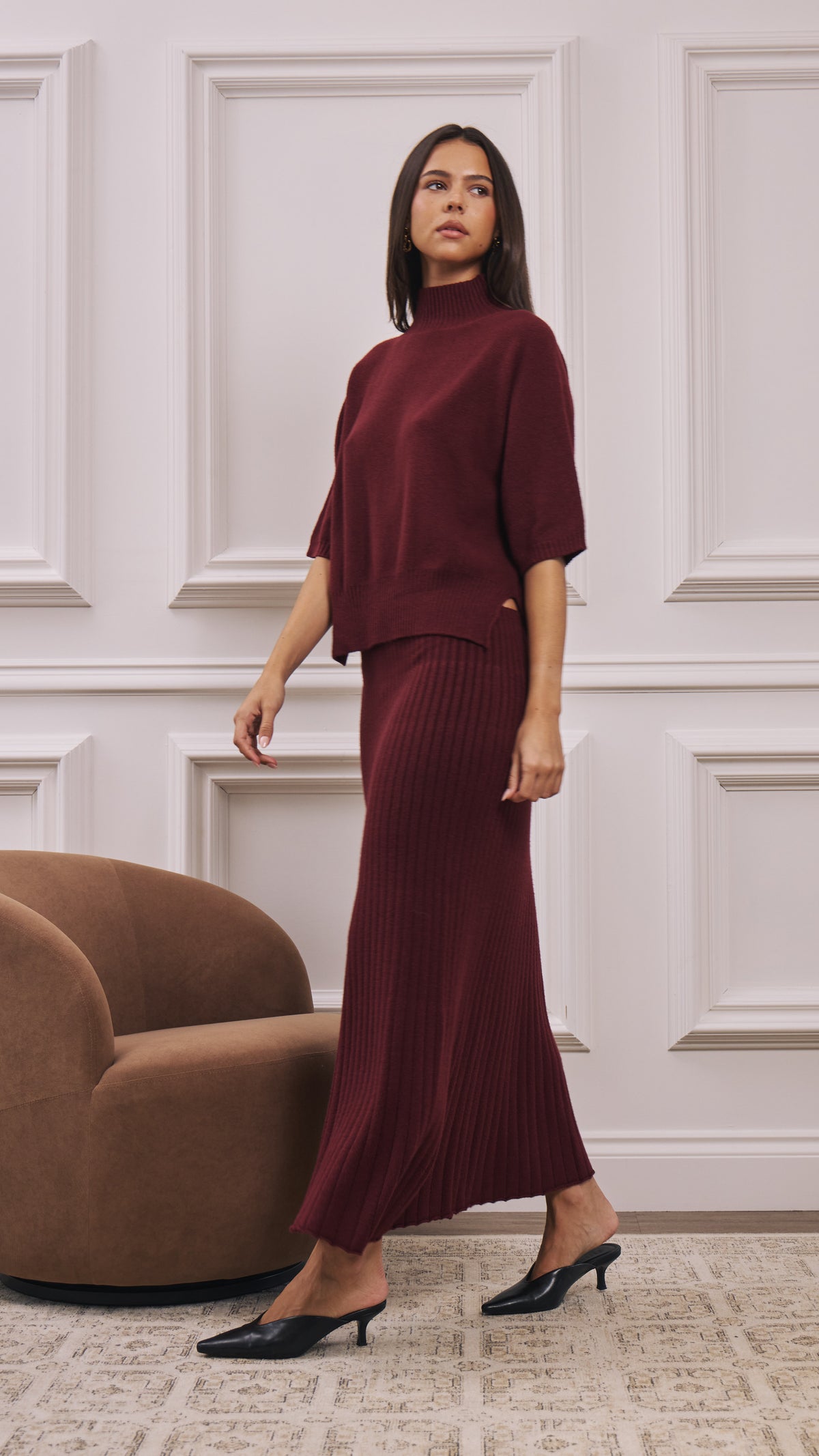 Annie Sweater - Burgundy
