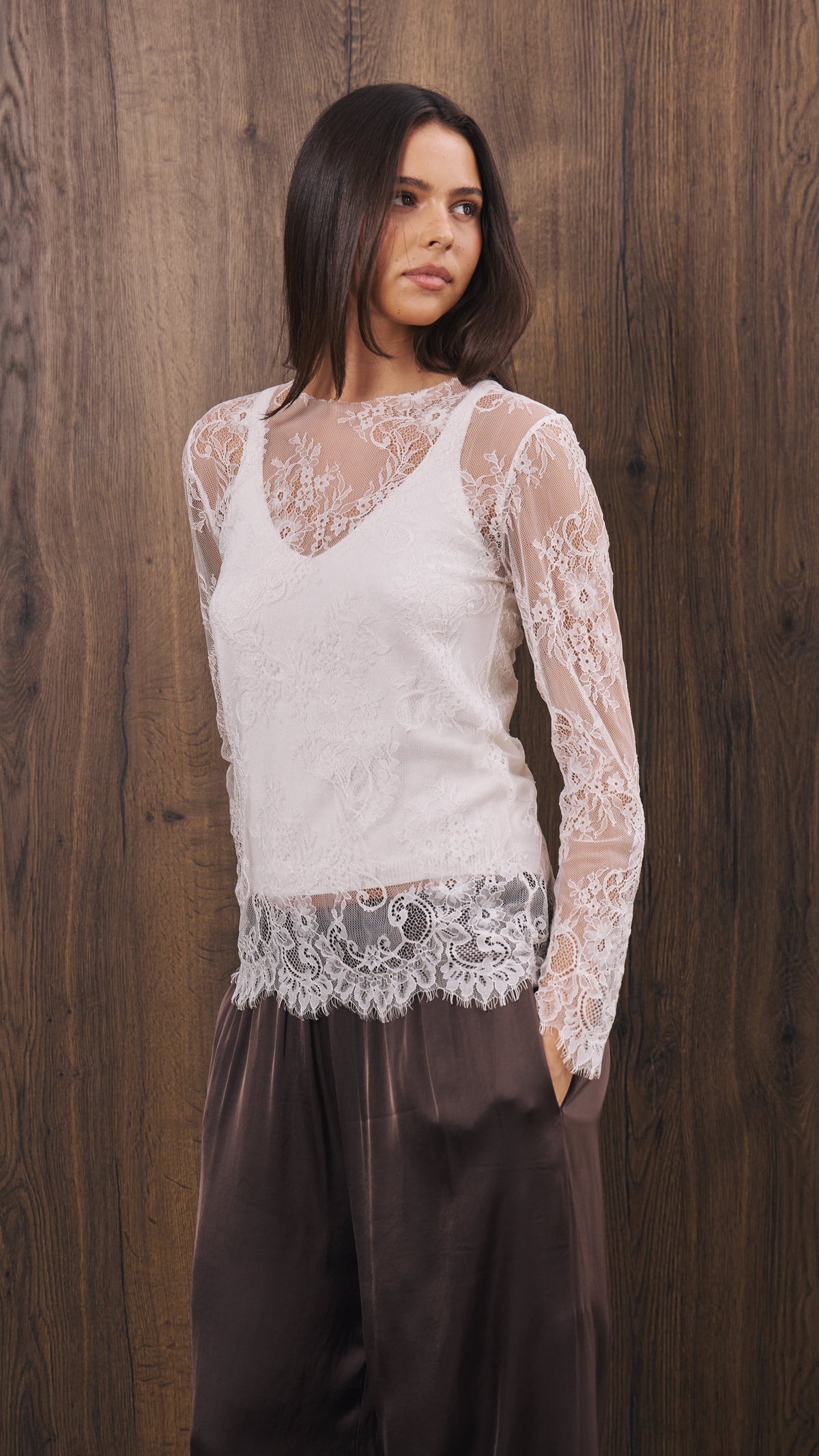 Inna Lace Top - Ivory