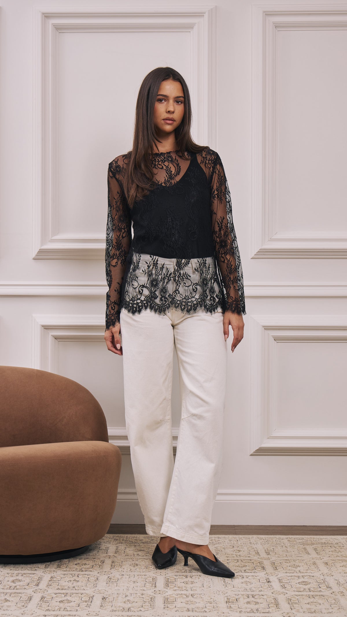 Inna Lace Top - Black