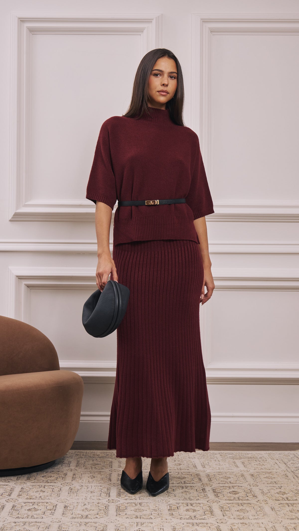 Annie Sweater - Burgundy