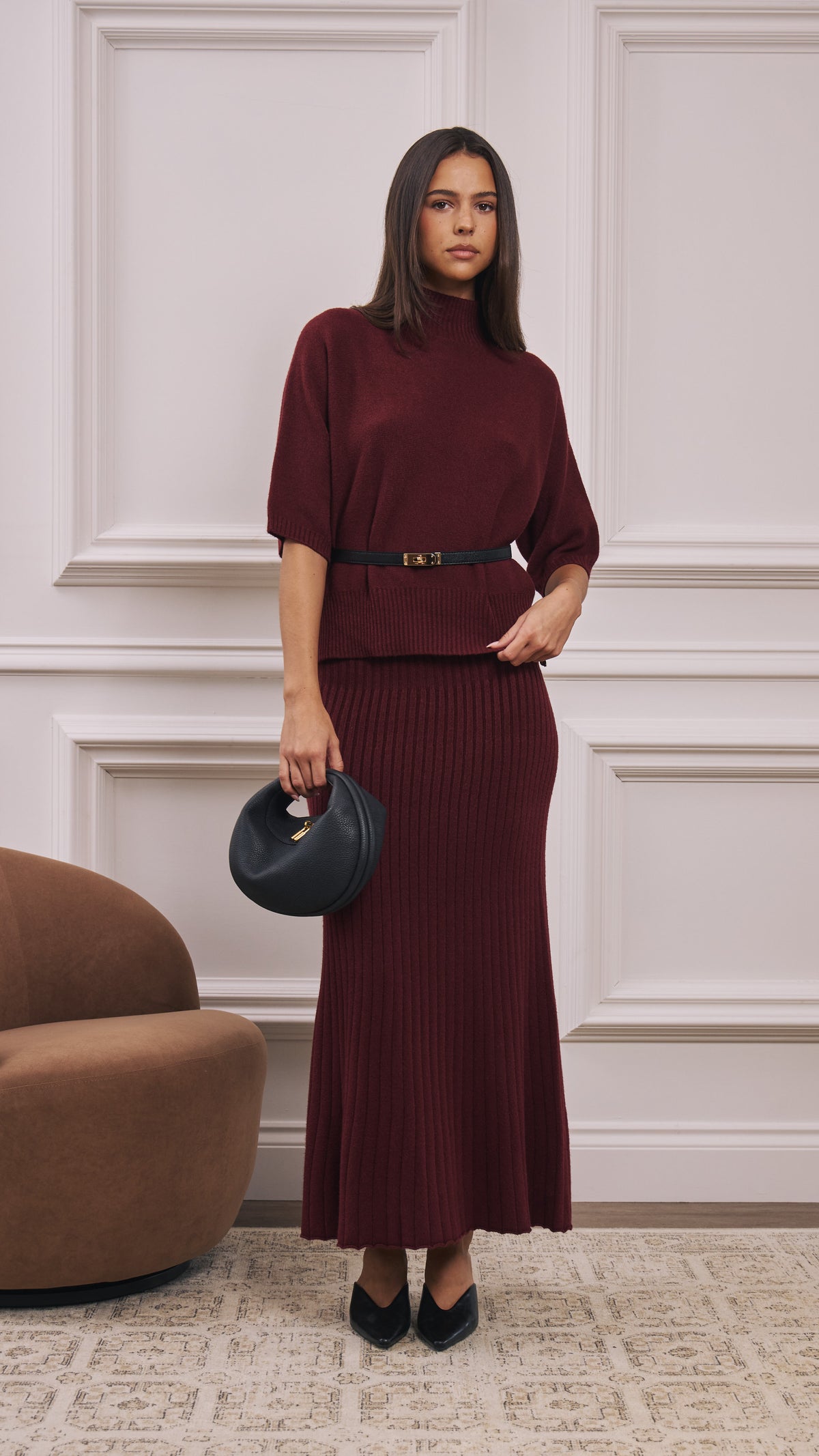 Annie Sweater - Burgundy