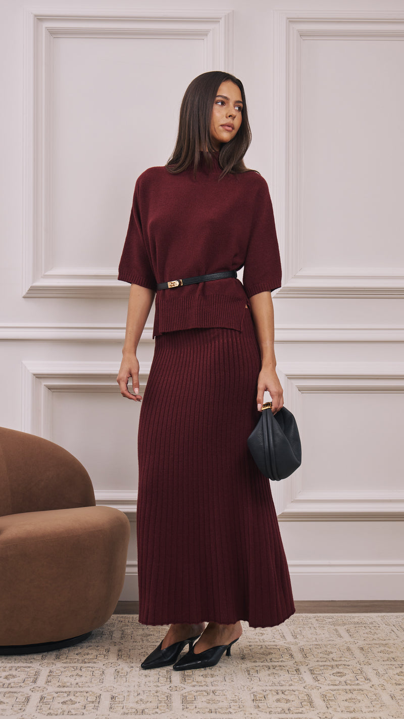 Annie Sweater - Burgundy