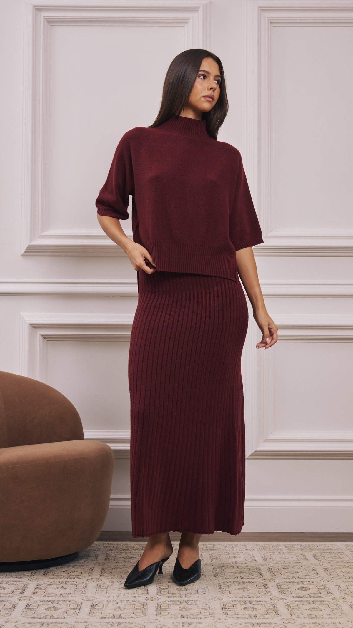 Annie Sweater - Burgundy