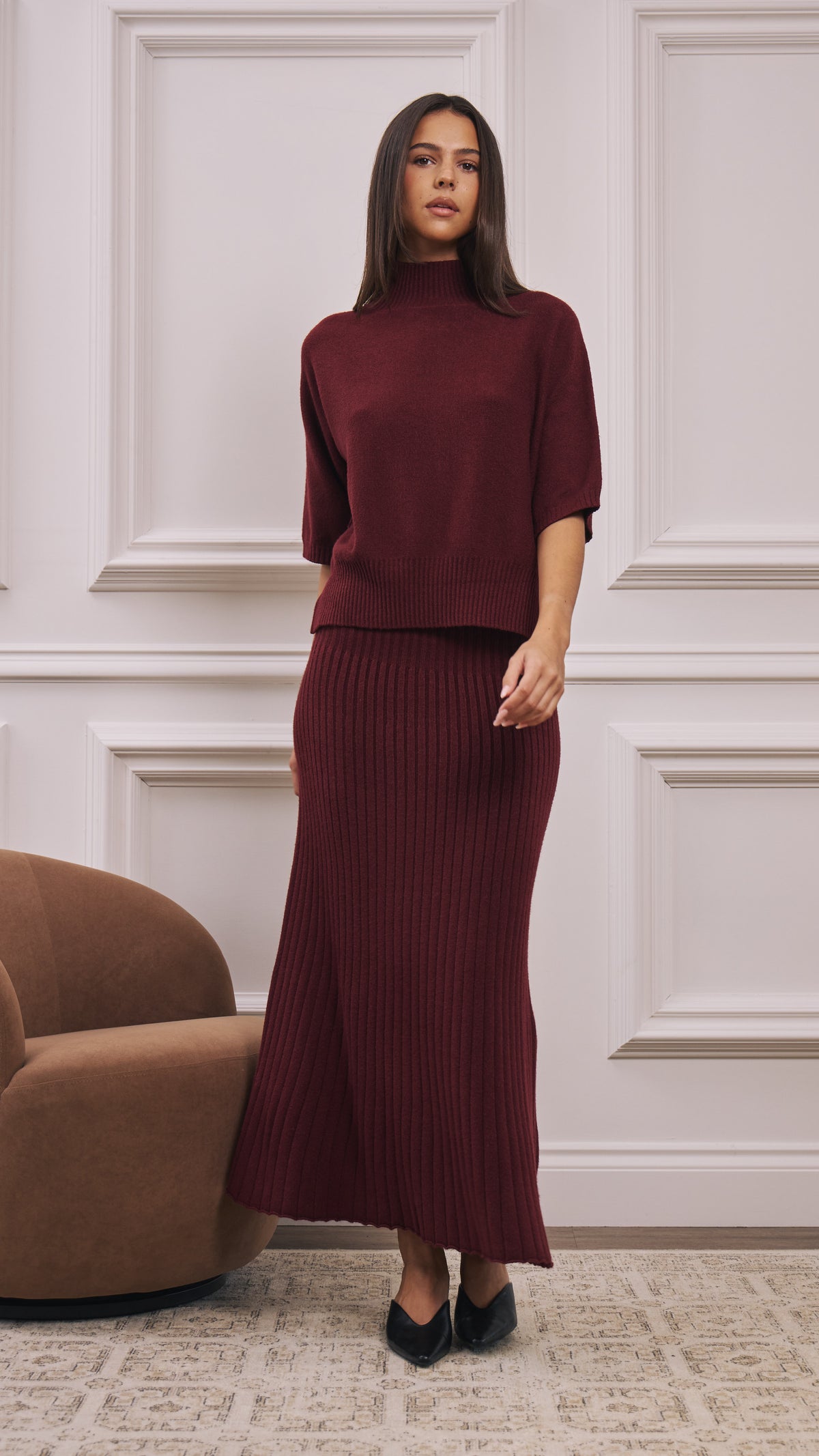 Annie Sweater - Burgundy