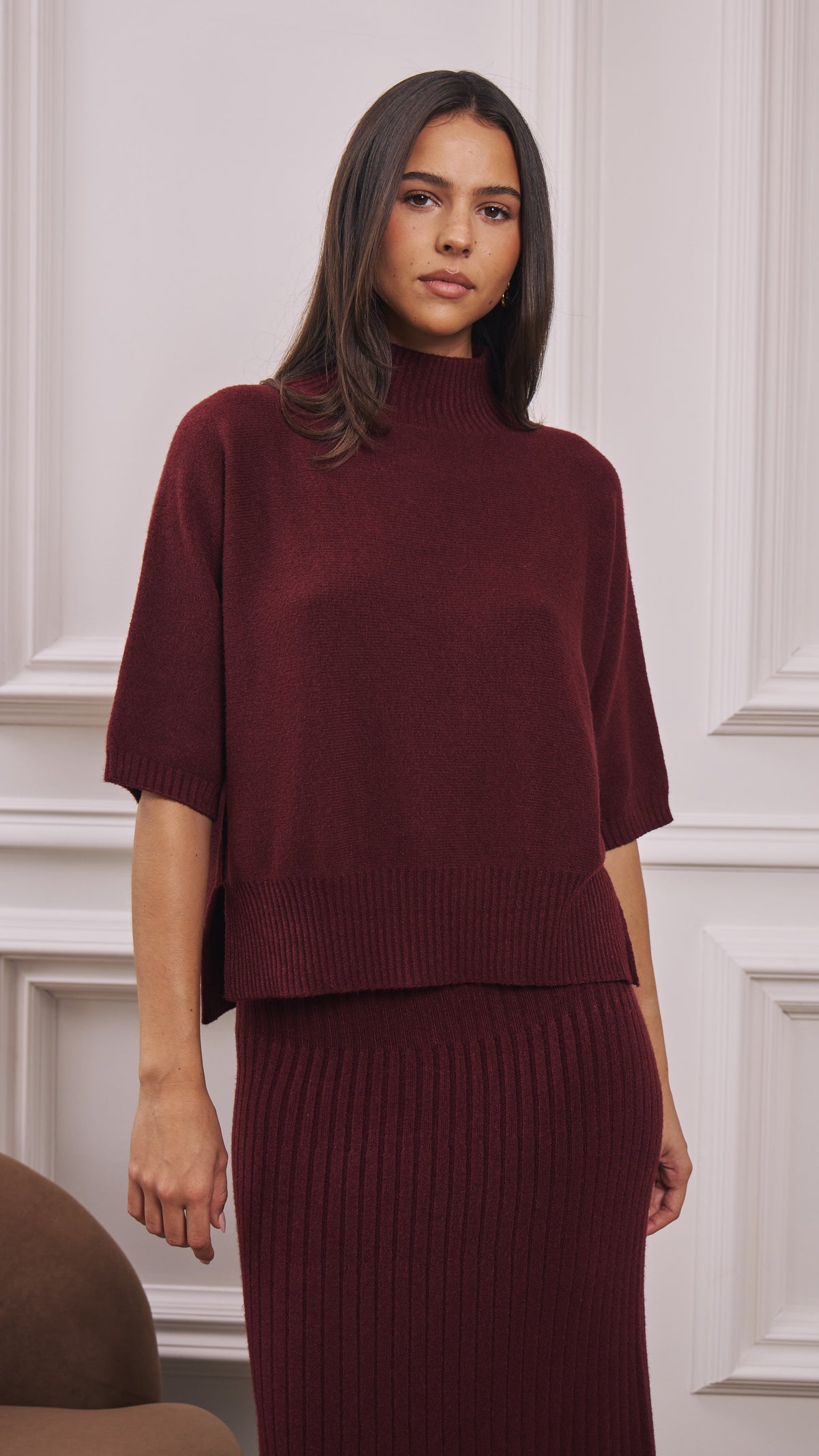 Annie Sweater - Burgundy