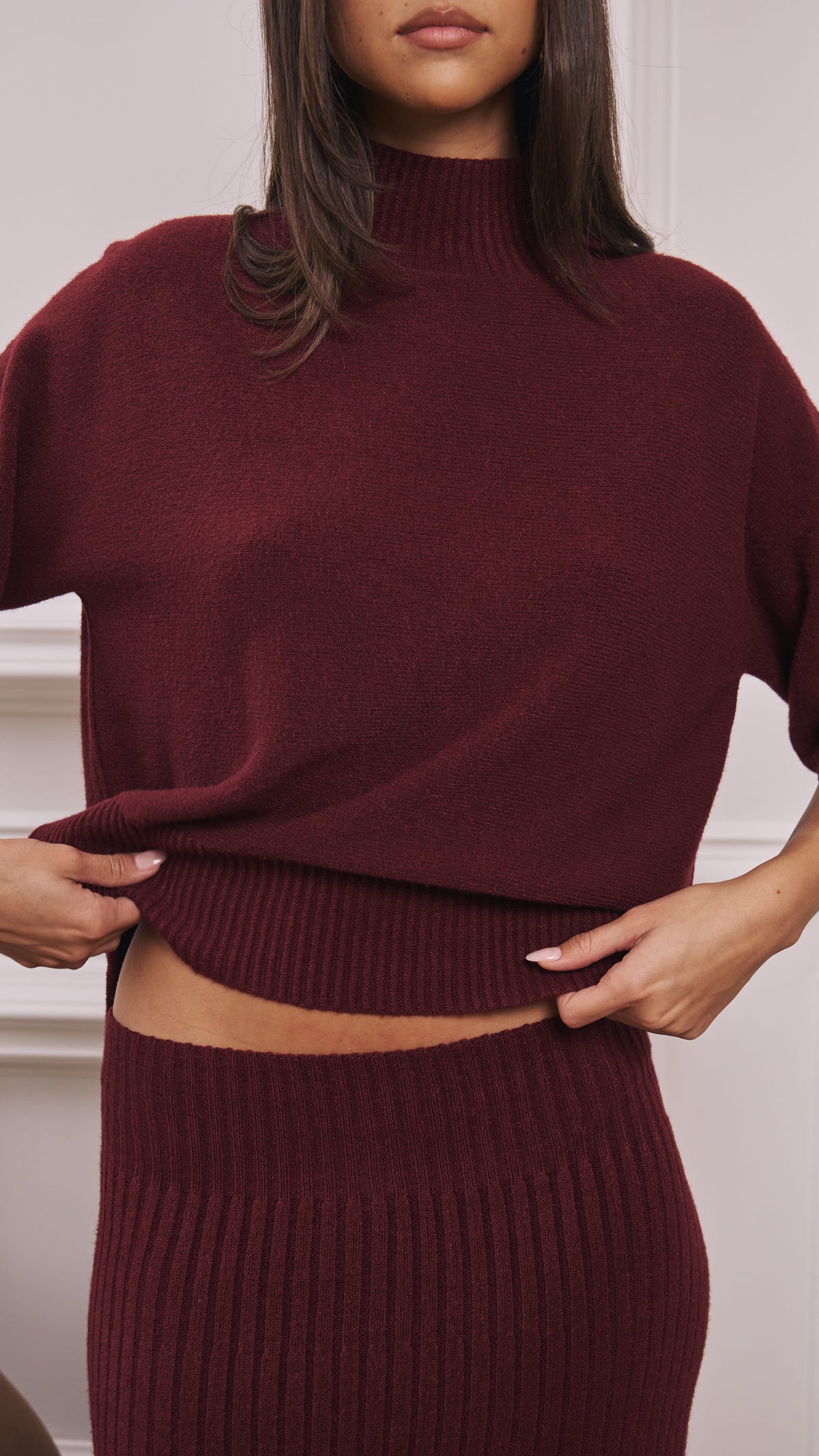 Annie Sweater - Burgundy