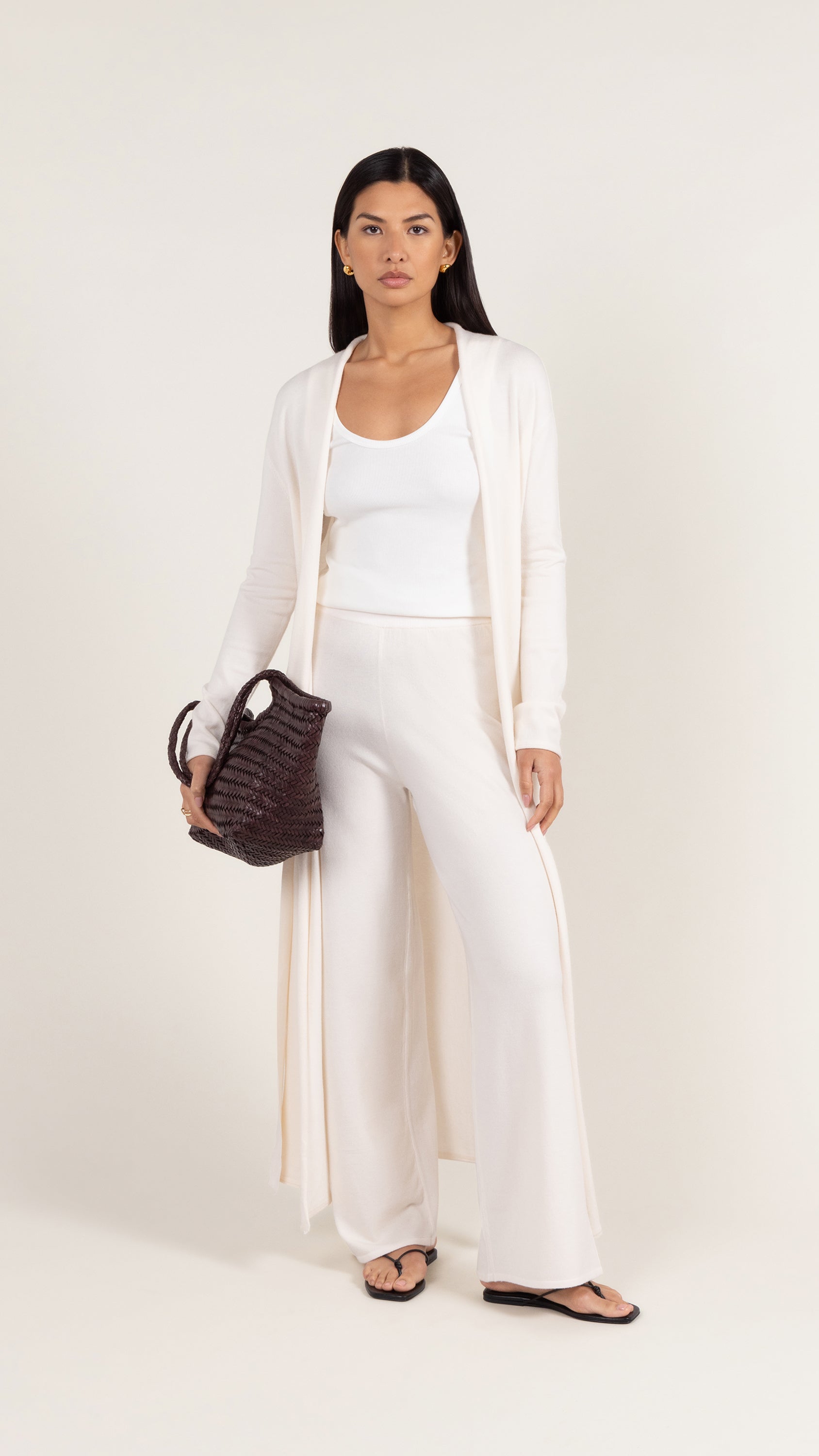 Sofia Knit Trousers - Ivory