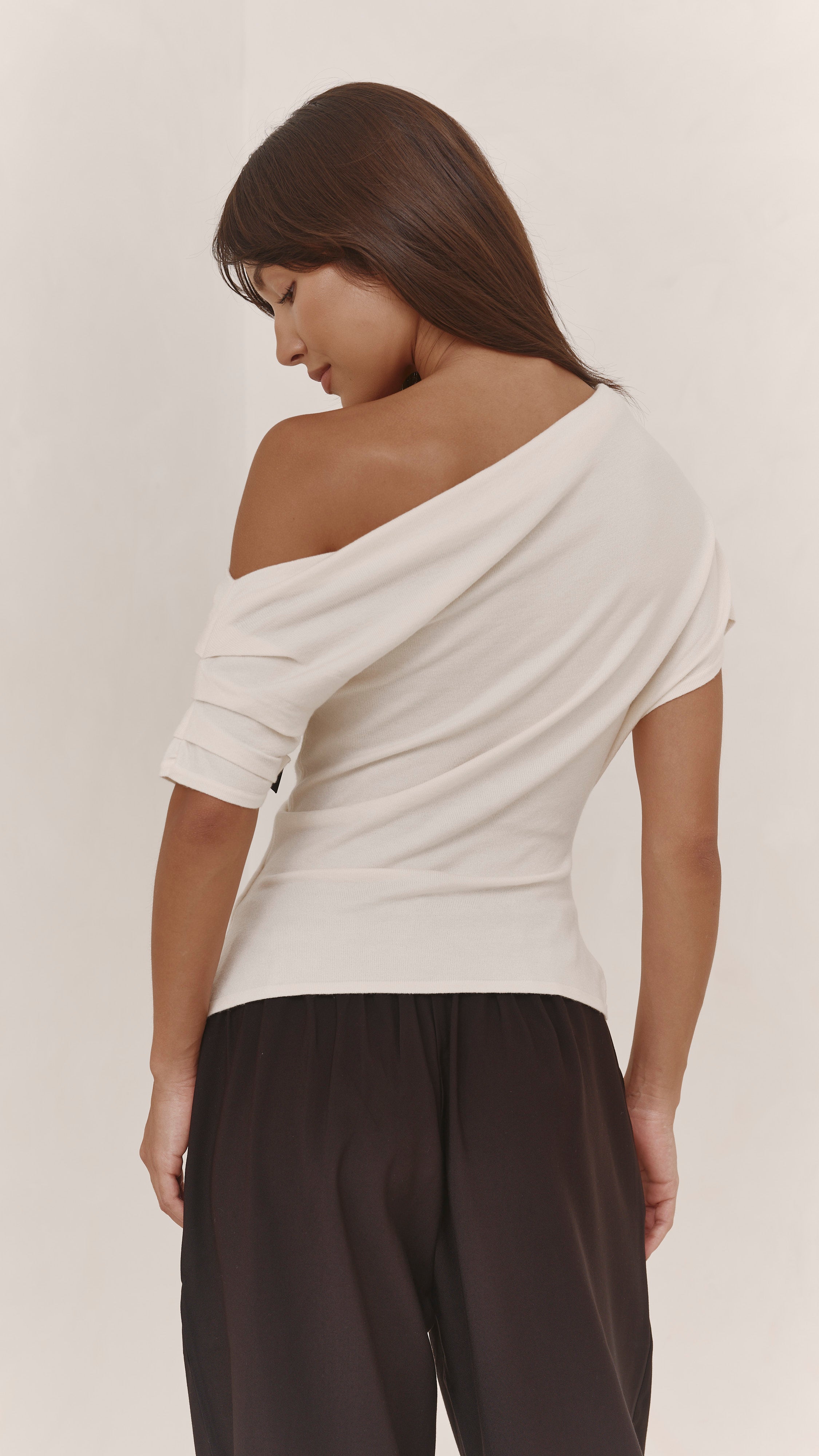 Nadine Off-Shoulder Top - Ivory