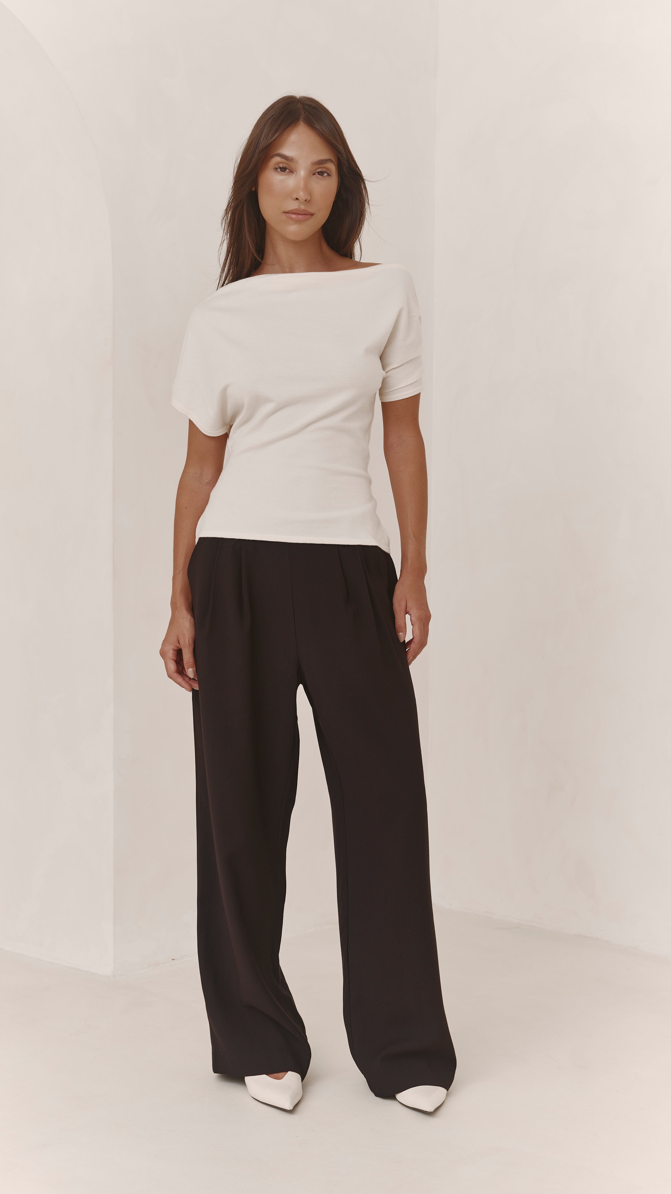 Nadine Off-Shoulder Top - Ivory