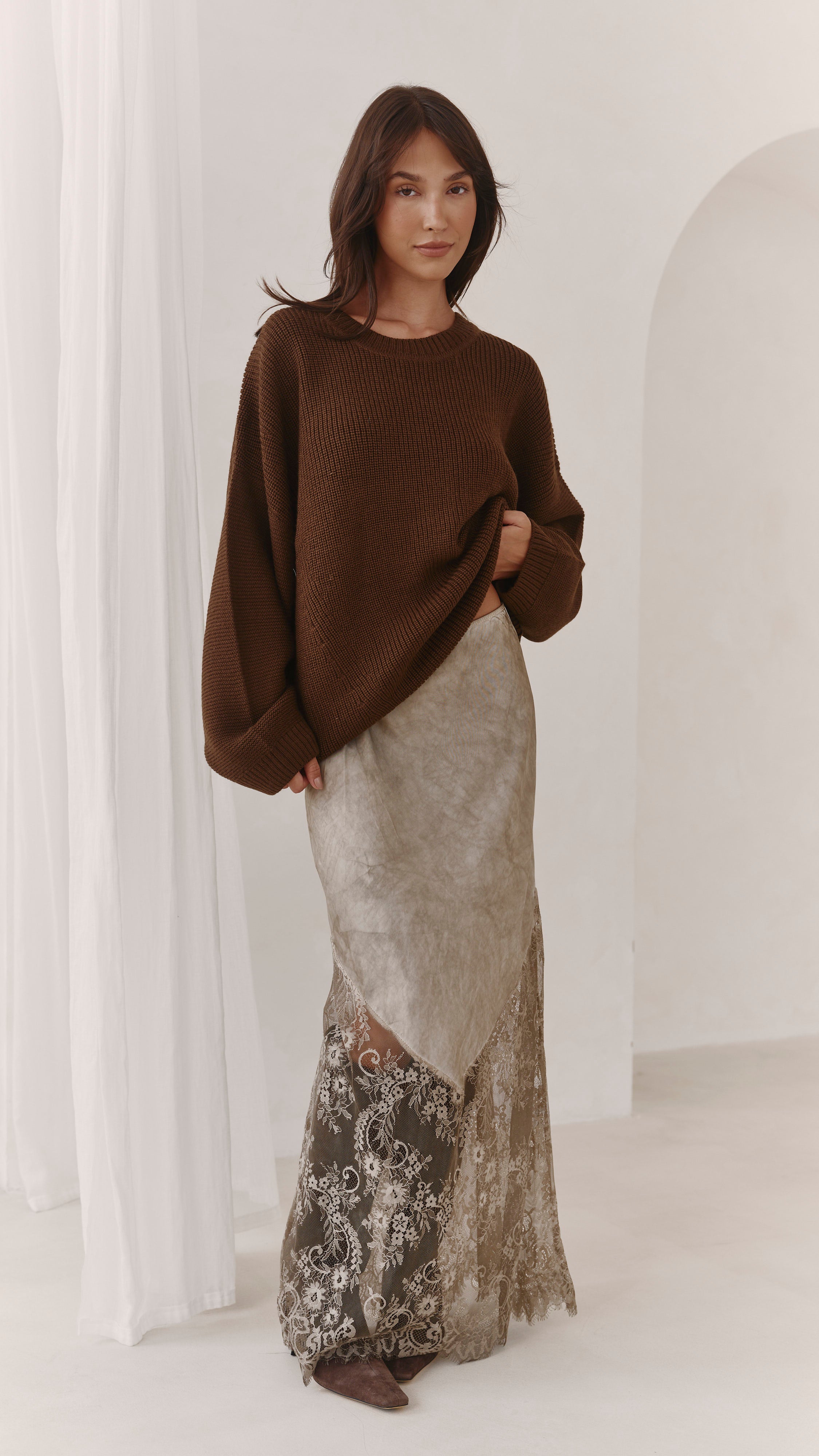Tansy Sweater - Chocolate