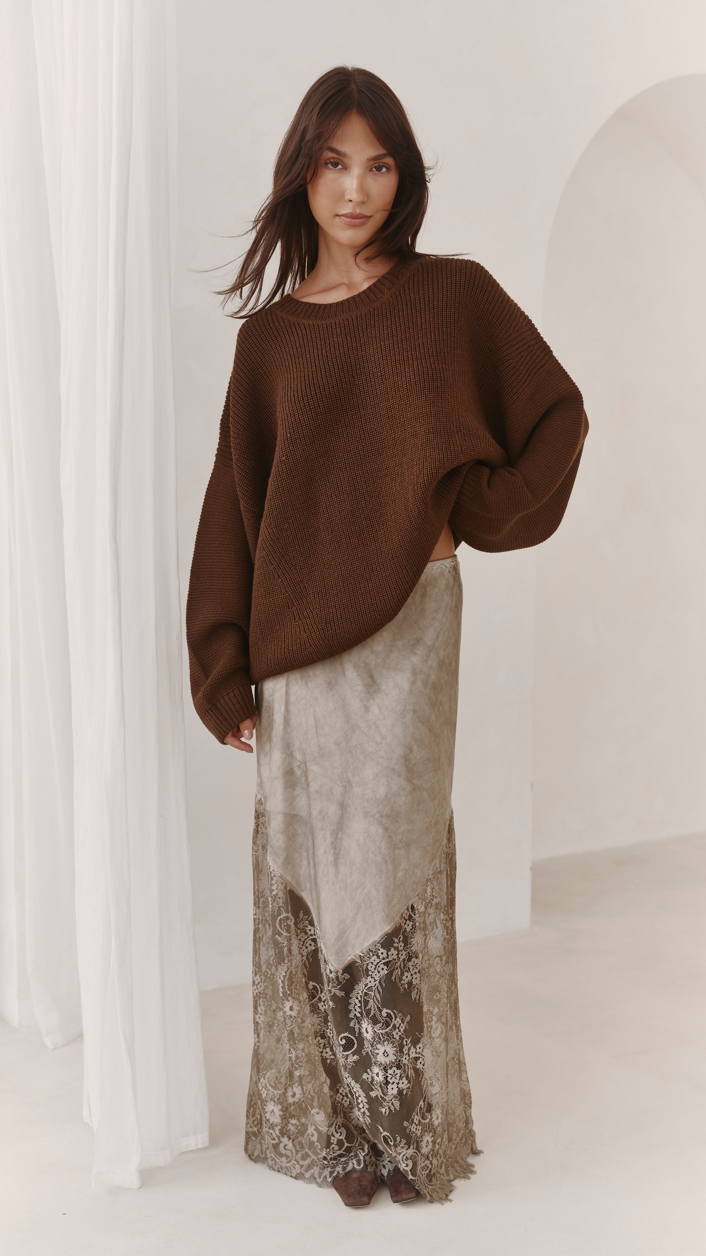 Tansy Sweater - Chocolate