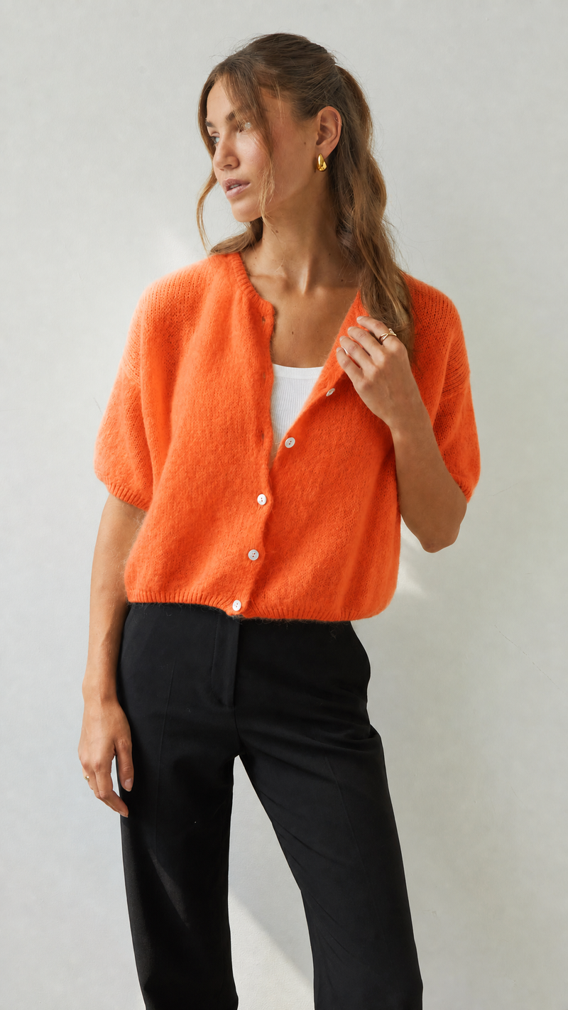 Emme Cardigan - Tangerine