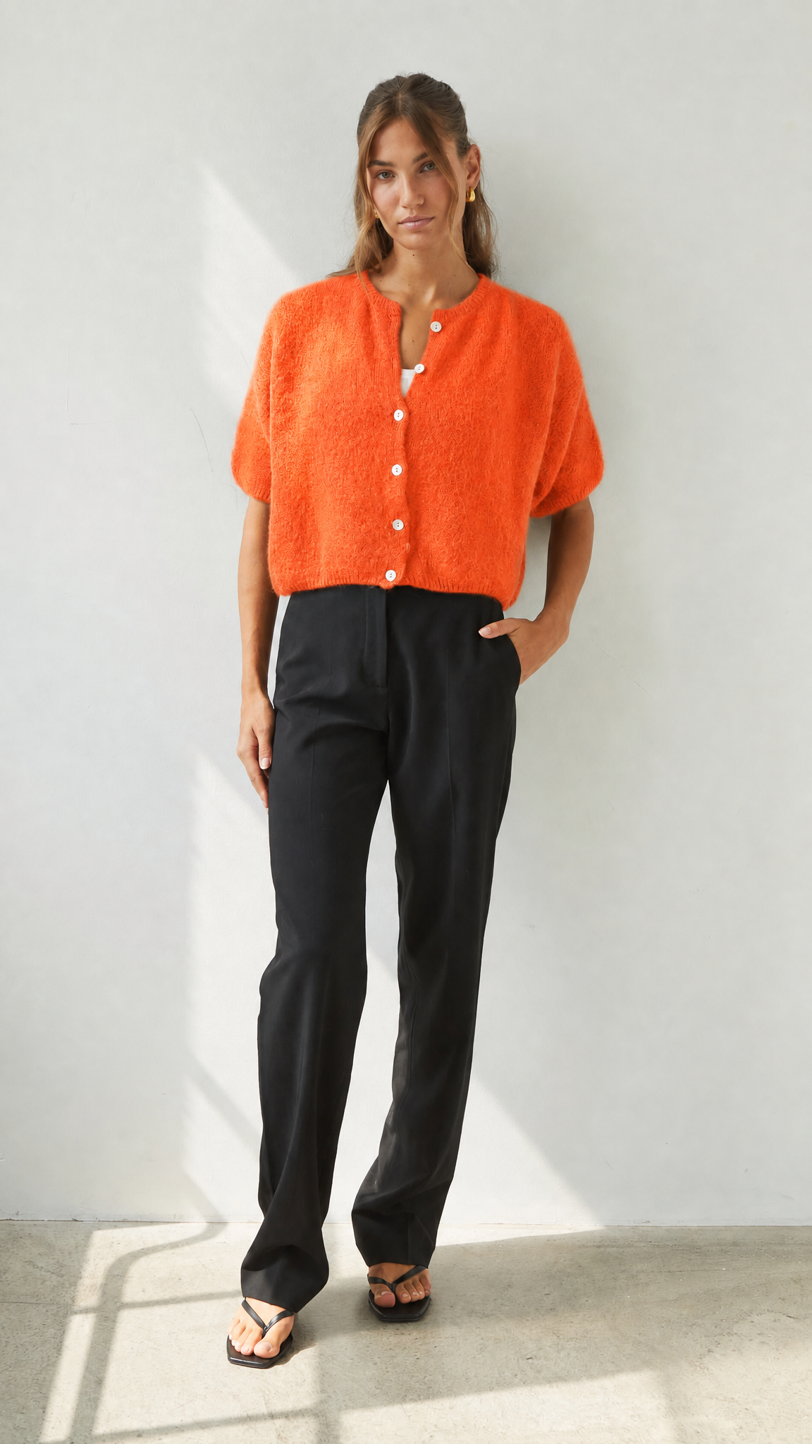 Emme Cardigan - Tangerine