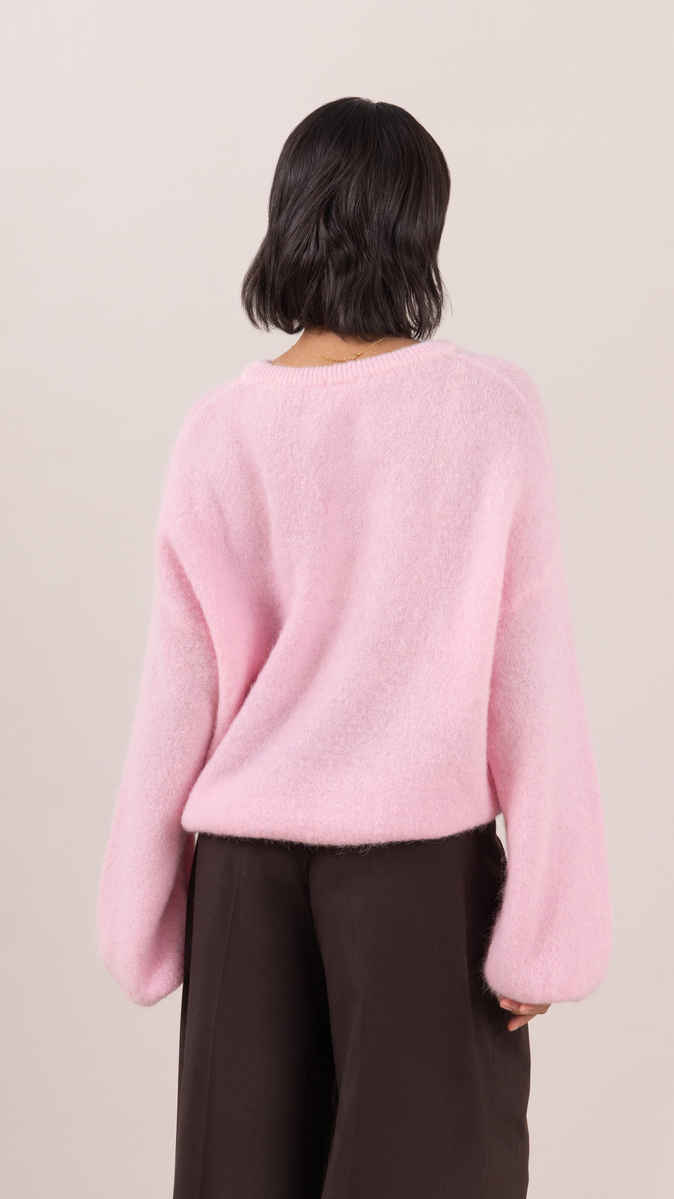 Maxine Alpaca Sweater - Powder Pink