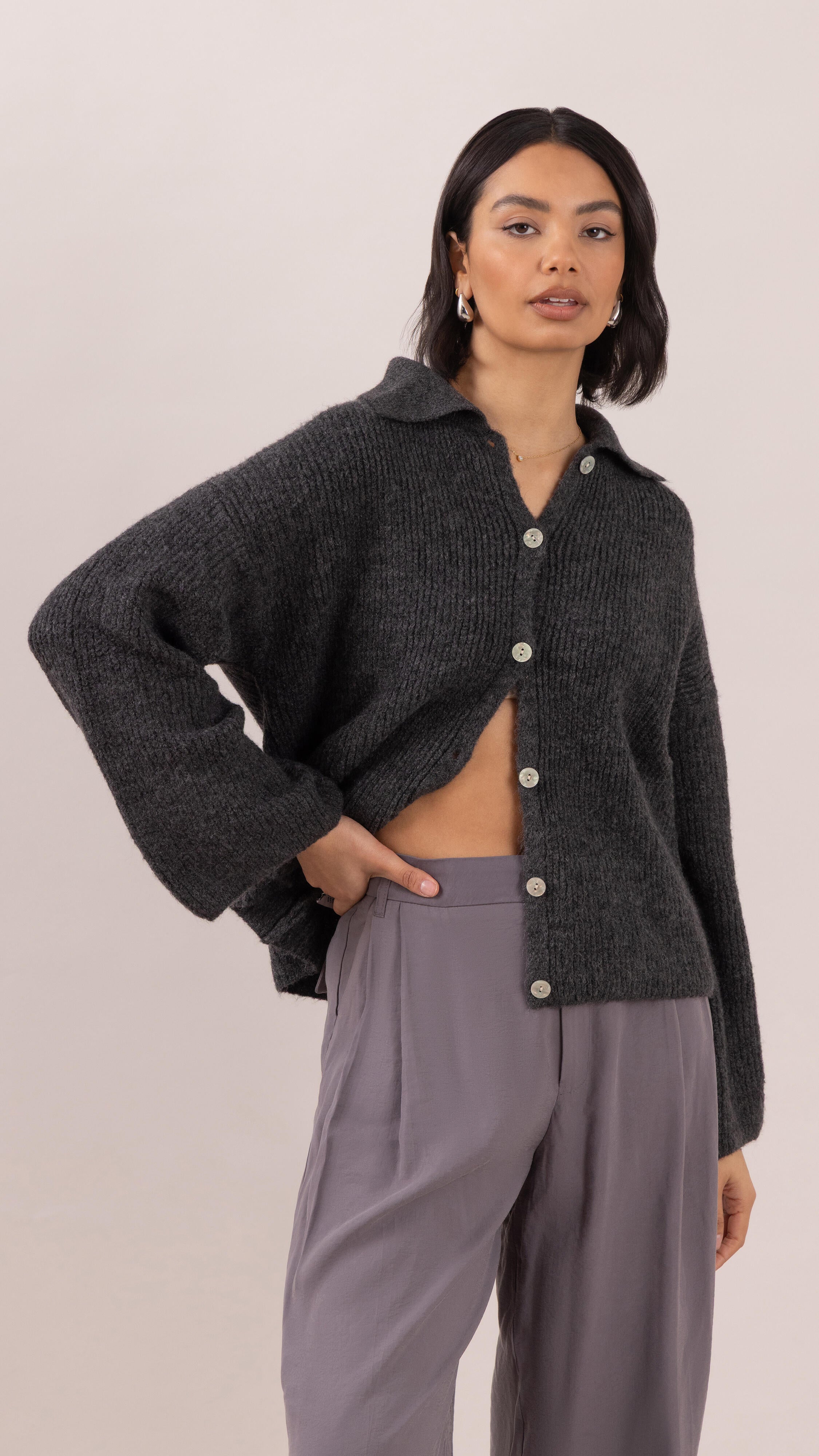 Gale Cardigan - Graphite