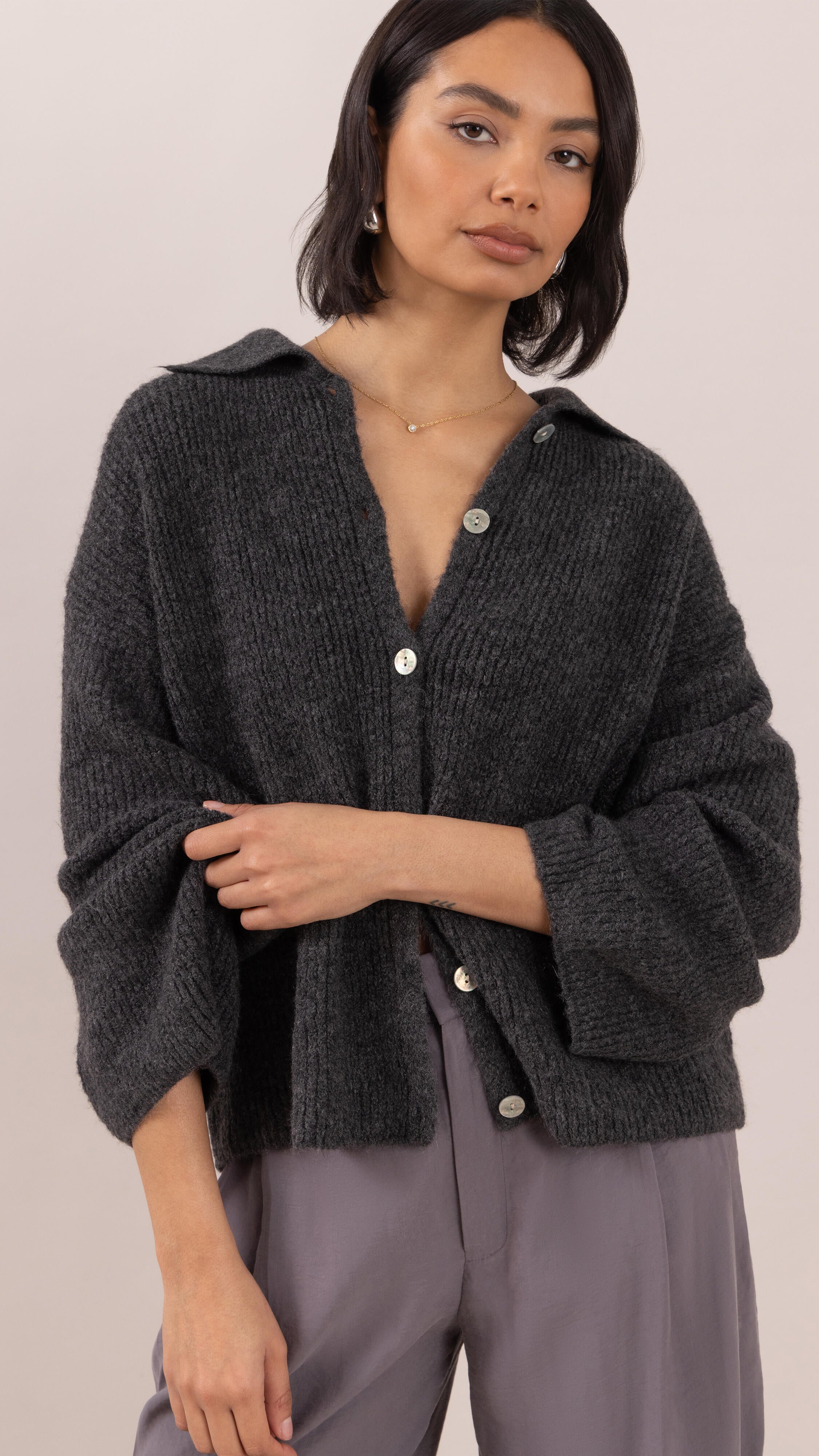 Gale Cardigan - Graphite