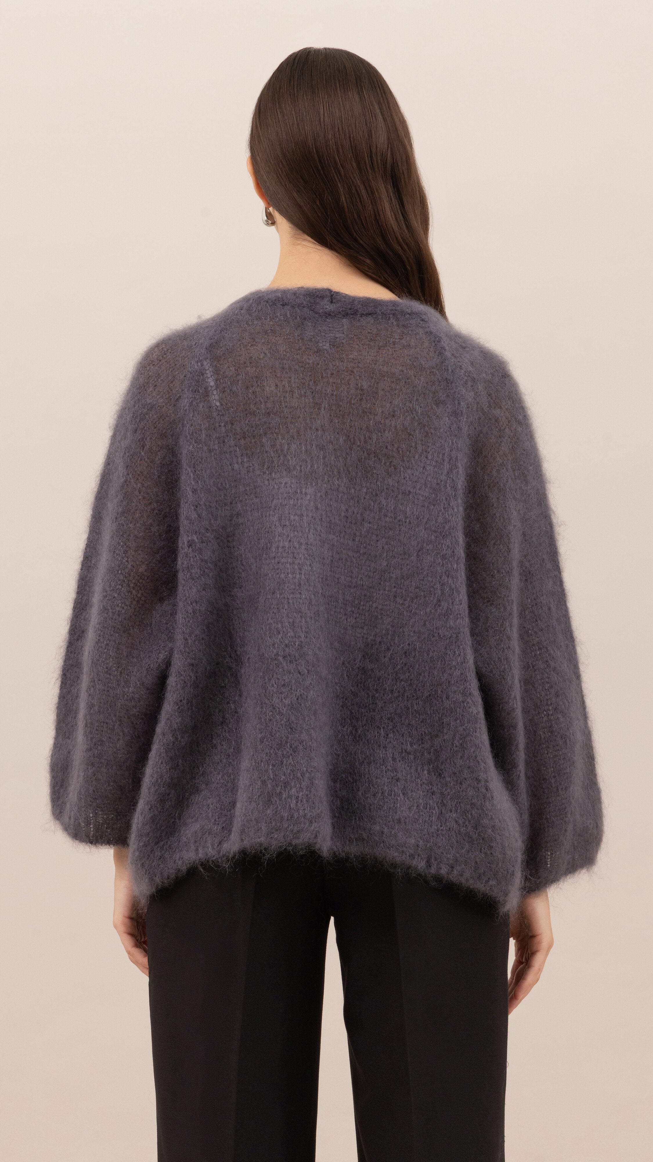 Kate Mohair Cardigan - Anthracite