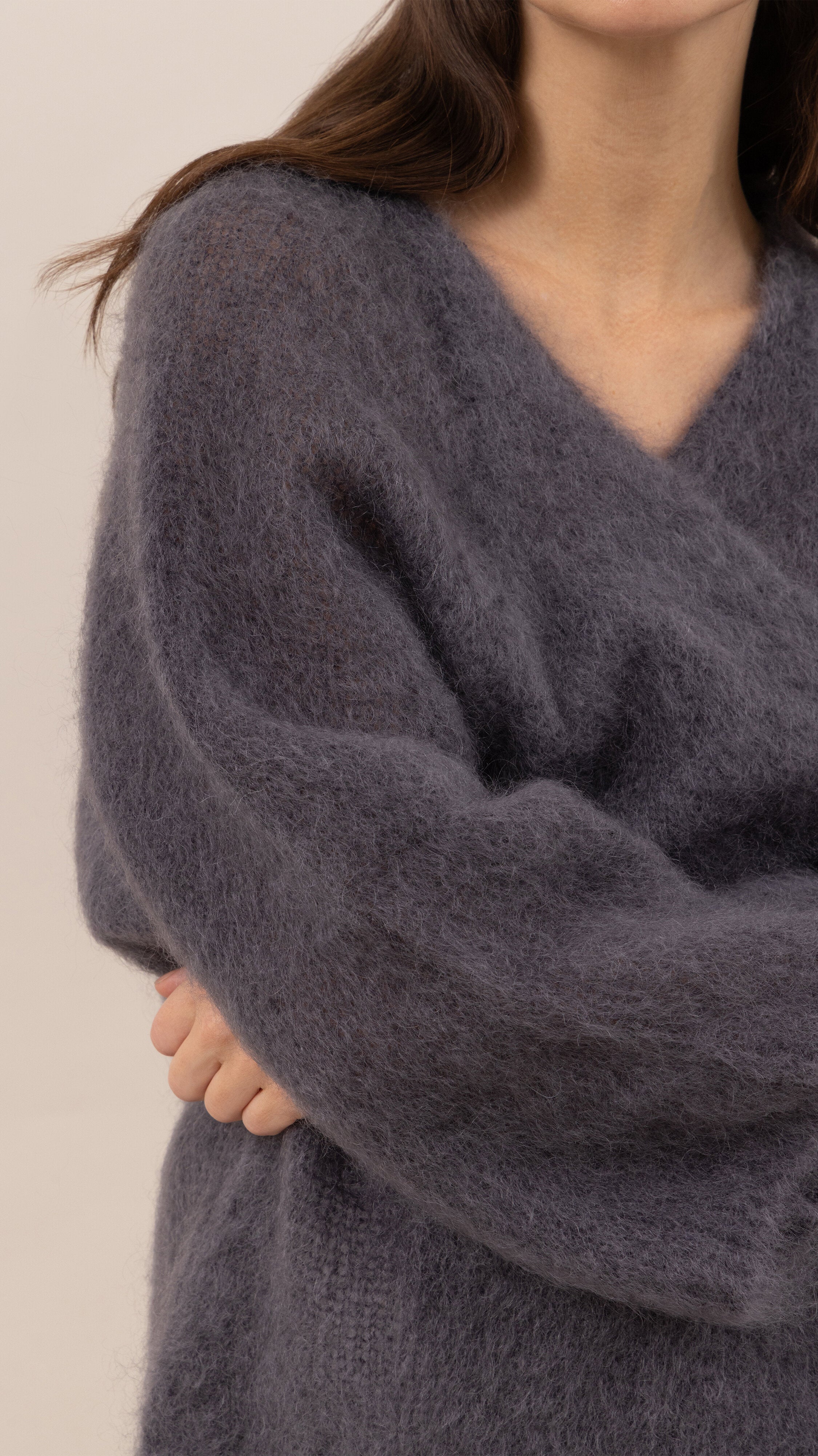 Kate Mohair Cardigan - Anthracite