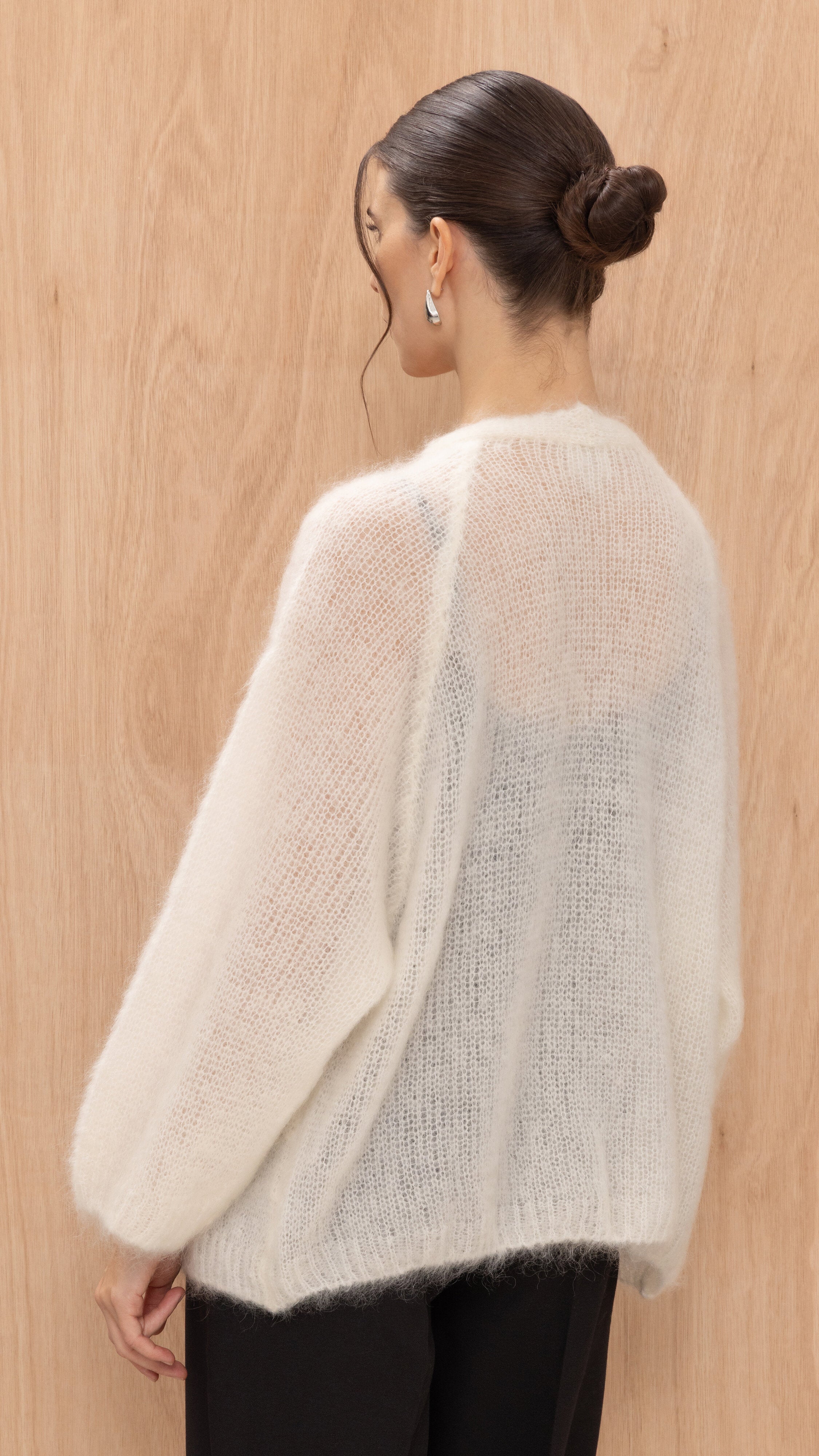 Kate Mohair Cardigan - Ivory