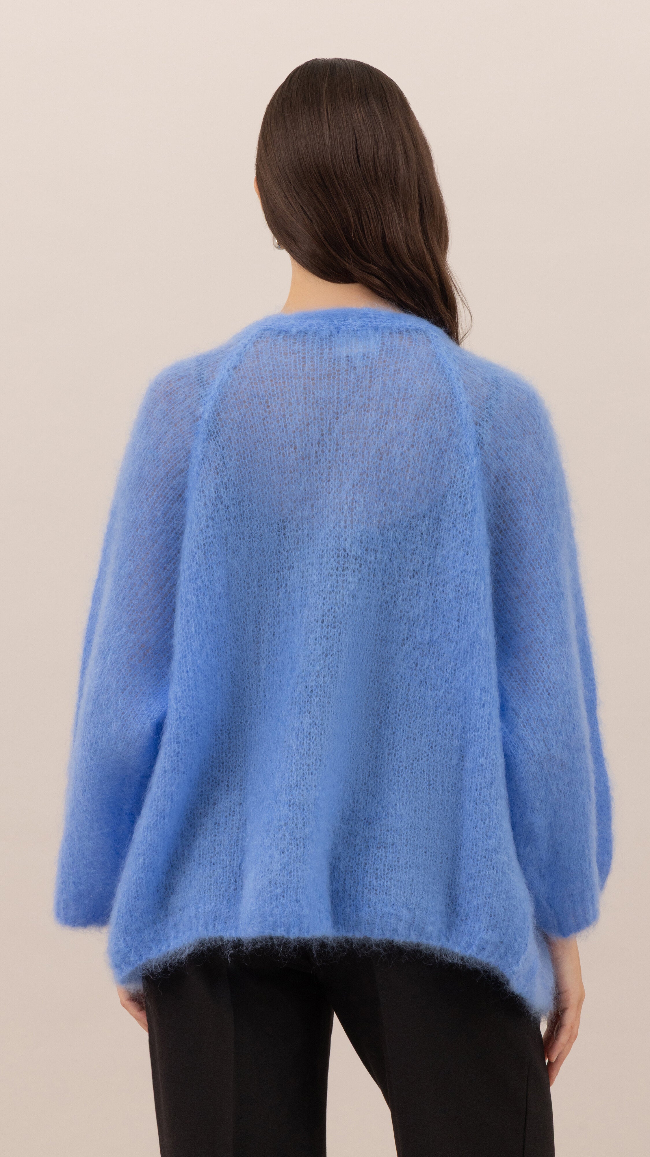 Kate Mohair Cardigan - Sky