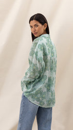 LIBBY PRINTED SHIRT - JADE FLORAL PRINT
