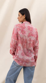 LIBBY PRINTED SHIRT - ROSE FLORAL PRINT