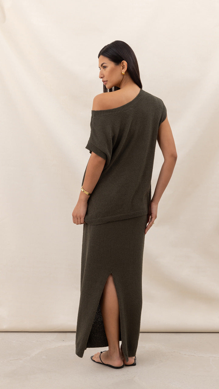 MAIA SKIRT - KHAKI