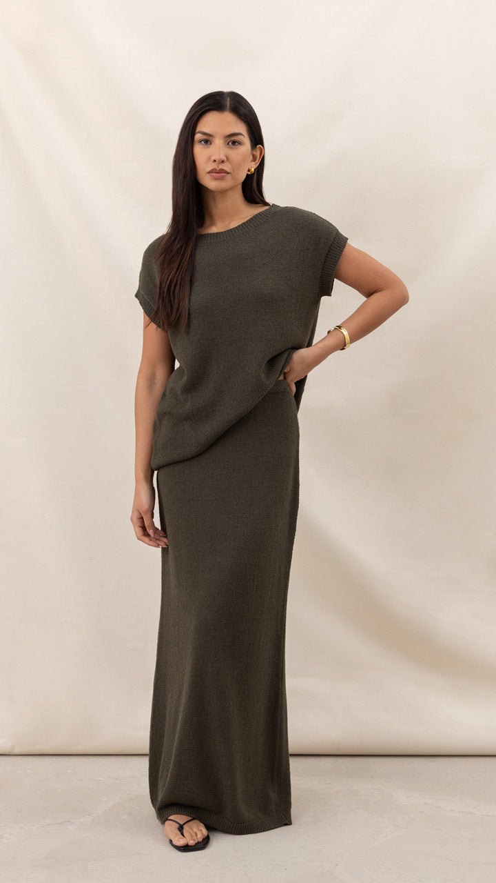 MAIA SKIRT - KHAKI