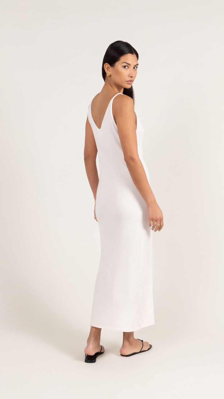 SOFIA KNIT DRESS - IVORY