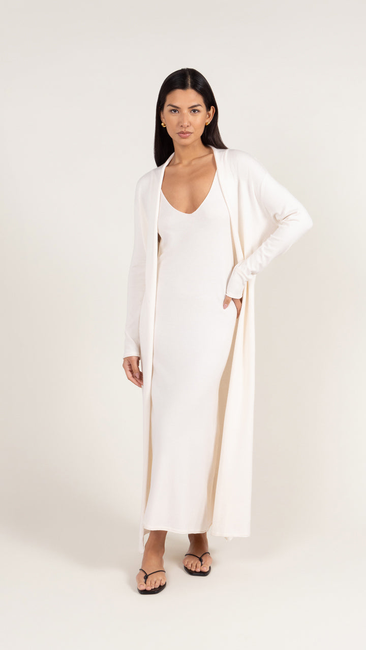 SOFIA KNIT DRESS - IVORY